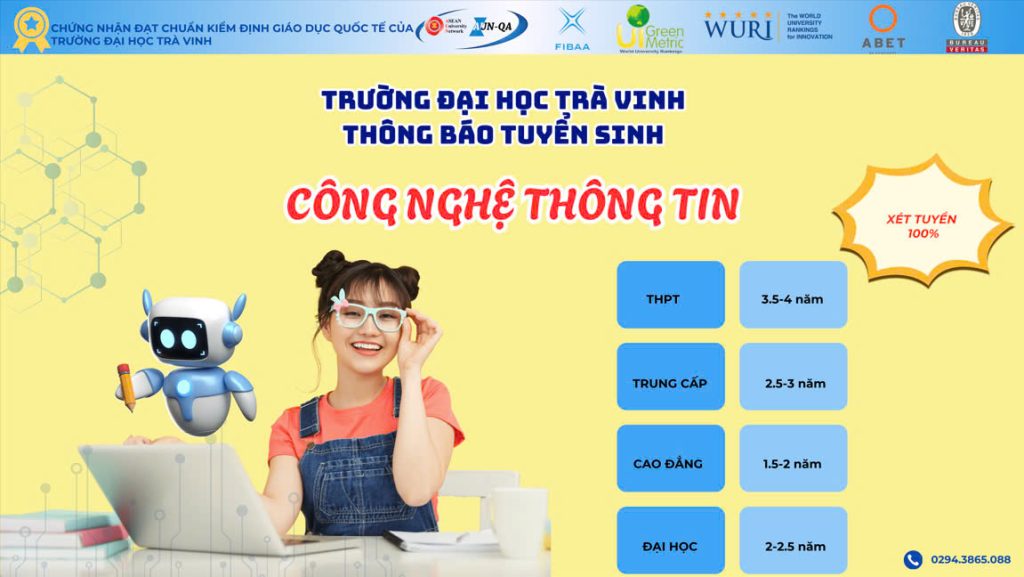 Đăng ký ngay để trở thành sinh viên ngành CNTT tại TVU