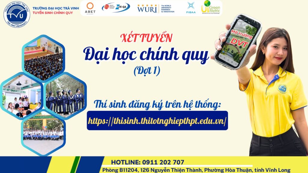 Hình ảnh: Trở thành sinh viên trường Đại học Trà Vinh ngay hôm nay để “Trau dồi tri thức - Kiến tạo tương lai”